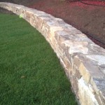 professional stone wall project